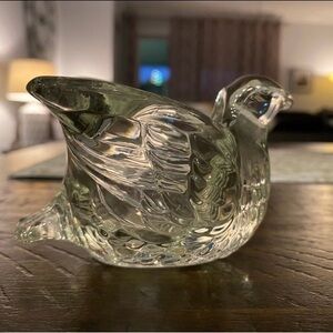 AVON Elegant Glass Bird Votive Holder